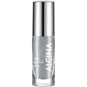 Тіні для повік Alcina Aqua Eye Tint рідкі silver 5 мл (4008666653420) ТОП в Черкасах