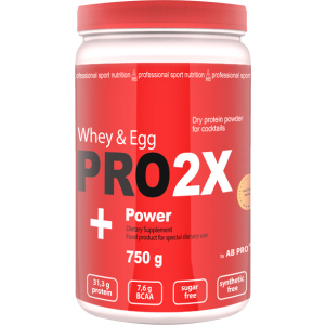 Протеин AB PRO PRO 2X Whey&Egg Power 750 г Strawberry (2X750AB00ST23) лучшая модель в Черкассах