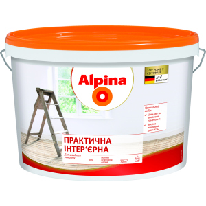 Краска интерьерная Alpina "Практичная" 3.5 кг Белая (930244) ТОП в Черкассах