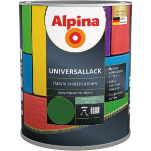 Эмаль Alpina Universallack Шелковисто-матовая 2.5 л Зеленая (948103731) лучшая модель в Черкассах