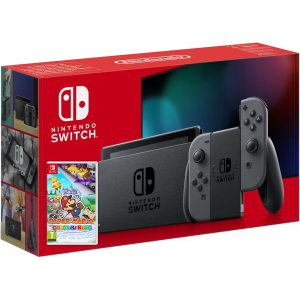 купити Nintendo Switch Gray (Upgraded version) + Гра Paper Mario: The Origami King