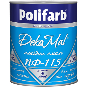 купить Эмаль Polifarb ПФ-115 DekoMal 2.7 кг Оранжевая (PB-112522)