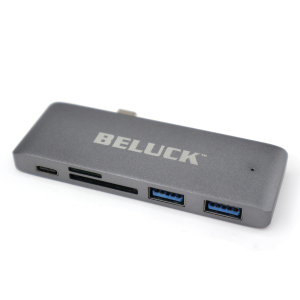 USB hub картридер 5 в 1 Beluck Type-C / USB 3.0 / SD / MicroSD BeluckHub лучшая модель в Черкассах