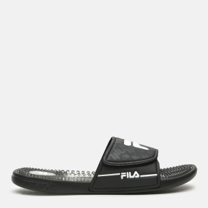 Шлепанцы Fila Massage M Slippers 105785-BW 44 29 см Черные с белым (4670036480792)