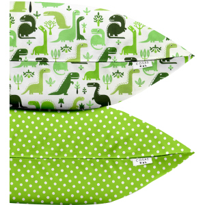 Набір наволочок Cosas Set Pillow Dino Dots Green 50х70 2 шт (4822052023662) ТОП в Черкасах