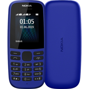 Мобільний телефон Nokia 105 TA-1203 Single Sim 2019 Blue в Черкасах