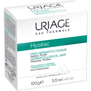 Дерматологическое мыло Uriage Hyseac Dermatological Bar "Без мыла" 100 г (3661434004568) в Черкассах