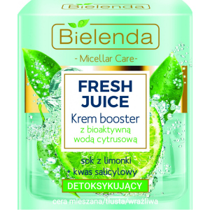 Крем-бустер Bielenda Fresh Juice Детоксифікуючий з біоактивною цитрусовою водою 50 мл (5902169035983) в Черкасах