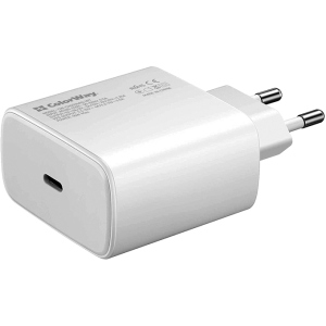 Мережевий зарядний пристрій ColorWay Power Delivery Port PPS USB Type-C (45W) White (CW-CHS034PD-WT) в Черкасах