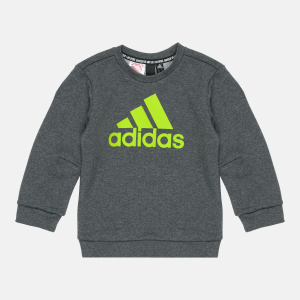 Світшот дитячий Adidas Must Haves Crew FP8935 110 см Dark Grey Heather (4062049186585) ТОП в Черкасах