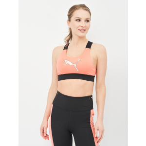 Спортивний топ Puma Mid Impact Feel It Bra 52029924 S Georgia Peach-Eggnog-Print краща модель в Черкасах