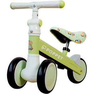 Дитячий триколісний беговел-каталка з безшумними колесами POPPET Динозавр Спайки Скейтс Світло-оливковий (PP-1606G) ТОП в Черкасах
