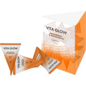 Маска для обличчя J:ON Вітаміни Vita Glow Brightening&Moisturizing Sleeping Pack 20 шт x 5 г (8802929006796) в Черкасах