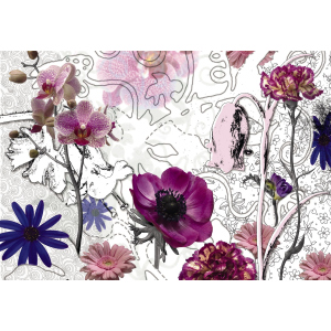 Фотообои бумажные Komar Purple (Пурпурные цветы) 368х254 см 8 сегментов (8-887) ТОП в Черкассах