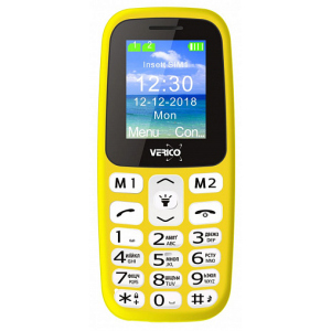 Мобільний телефон Verico Classic A183 Yellow надійний