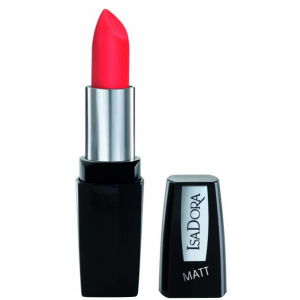 Помада для губ Isadora Perfect Matt Lipstick матова 04 hot coral 4.5 г (7317852111048) краща модель в Черкасах