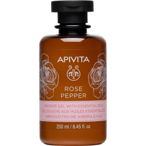 Гель для душа Apivita Rose Pepper с эфирными маслами 250 мл (5201279074548) ТОП в Черкассах