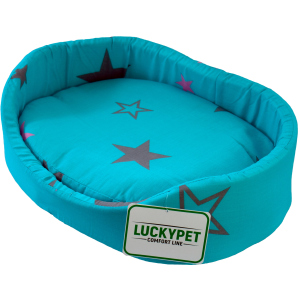 Лежак для собак і кішок Lucky pet №6 Макс 54x76x15 см Бірюзовий (4820224212180) в Черкасах