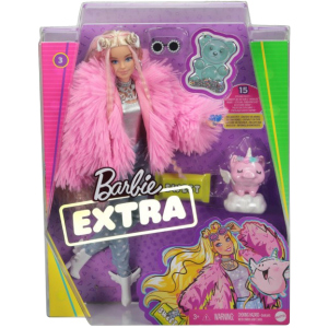 Лялька Barbie Екстра в рожевій пухнастій шубці (GRN28) (0887961908480) в Черкасах