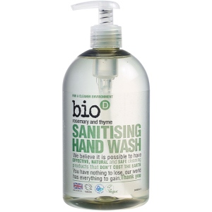 Рідке мило, що дезінфікує Bio-D Sanitising Hand Wash Rosemary &amp; Thyme з ефірною олією 500 мл (5034938200107) в Черкасах