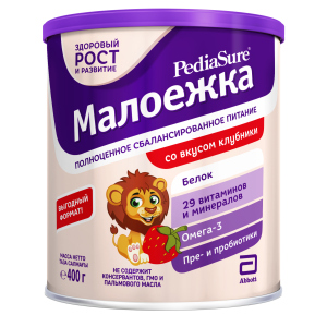 Сухая смесь PediaSure Малоежка со вкусом клубники 400 г (8710428016010) в Черкассах