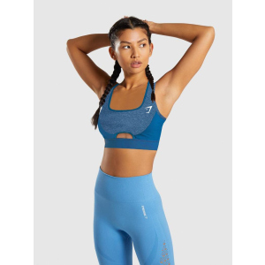 Спортивний топ Gymshark GLSB022-PBa93 XS Синій (KC100000011125) краща модель в Черкасах