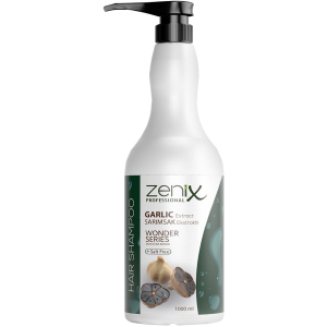 Шампунь Zenix Prof Hair с черным чесноком Black Garlic 1000 мл (8680075541350) лучшая модель в Черкассах