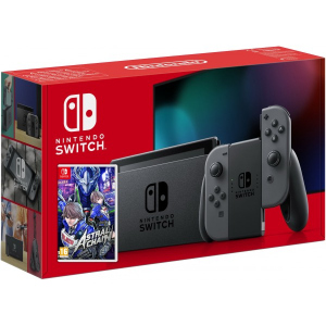 хорошая модель Nintendo Switch Gray (Upgraded version) + Игра Astral Chain (русская версия)