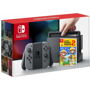 Nintendo Switch Gray + Гра Super Mario Maker 2 (російська версія) ТОП в Черкасах