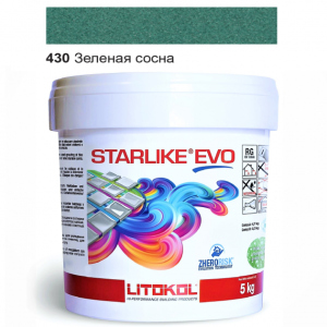 Эпоксидная затирка Litokol Starlike EVO 430 Зелёная сосна 5кг в Черкассах