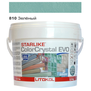 Эпоксидная затирка Litokol Starlike EVO ColorCrystal 810 Зелёный Хамелеон 2,5кг в Черкассах