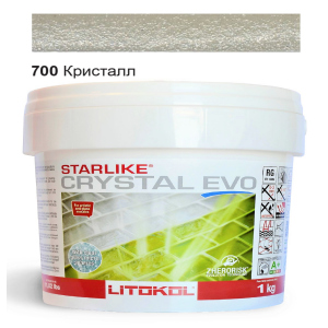 Эпоксидная затирка Litokol Starlike EVO Crystal 700 Кристалл (Хамелеон) 1кг ТОП в Черкассах