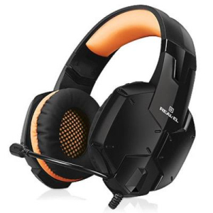 Наушники REAL-EL GDX-7700 SURROUND 7.1 black-orange лучшая модель в Черкассах