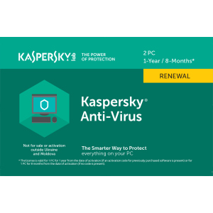 Kaspersky Anti-Virus 2020 продовження ліцензії на 1 рік для 2 ПК (скретч-картка) ТОП в Черкасах