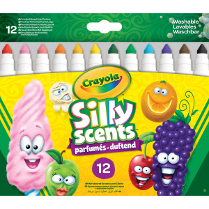 Набор фломастеров Crayola Silly Scents Washable Тонкая линия с ароматом 12 шт (256352.012) (0071662183370) лучшая модель в Черкассах