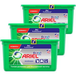 Капсули для прання Ariel Professional Pods Все-в-1 Гірське джерело 126 шт (8006540118597) краща модель в Черкасах