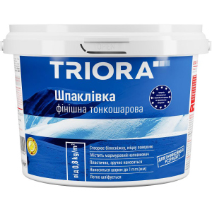 Шпаклівка фінішна TRIORA Тонкошарова 5 кг Біла (4823048021969) краща модель в Черкасах