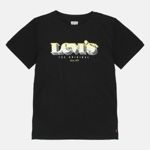 хорошая модель Футболка детская Levi's Fashion LVB SS Graphic Tee 8EC815-023 122-128 см Черная (3665115333220)