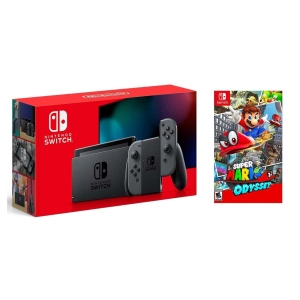 Nintendo Switch Gray - Оновлена ​​версія + гра Super Mario Odyssey рейтинг