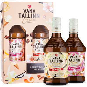 Набір лікер Vana Tallinn Original 0.5 л 16% + Vana Tallinn Marzipan 0.5 л 16% (4740054001054) в Черкасах