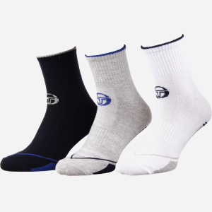 Набір шкарпеток Sergio Tacchini 93241741-2 39-42 3 пари Сірий/Синій (3349600161528) ТОП в Черкасах