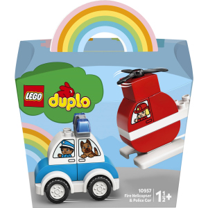 Конструктор LEGO DUPLO My First Пожарный вертолет и полицейская машина 14 деталей (10957)