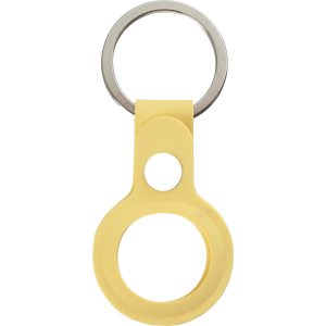 Чохол-брелок ArmorStandart Silicone Ring with Button для Apple AirTag Yellow ТОП в Черкасах