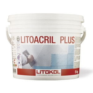 купити Дисперсійний клей LITOKOL LITOACRIL PLUS 5кг LACR0005 Білий