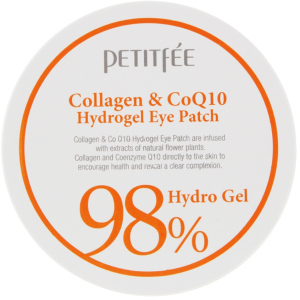 Гідрогелеві патчі для очей Petitfee Collagen &amp; Co Q10 Hydrogel Eye Patch Колаген-Коензим 60 шт (8809239800458) краща модель в Черкасах