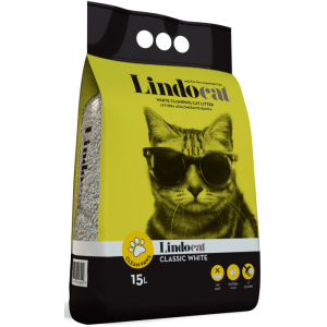 Наполнитель для кошачьего туалета Lindocat Classic White Бентонитовый комкующий 12.8 кг (15 л) (8006455001304) рейтинг