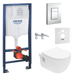 Інсталяція GROHE Rapid SL 38772001 + унітаз VOLLE Altea Rimless 13-64-267 + сидіння Slim Soft Close +37131000 ТОП в Черкасах