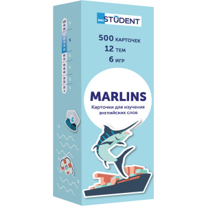 Карточки для изучения английского языка English Student Marlins (9786177702459) ТОП в Черкассах