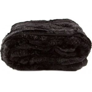 Плед LIFETIME Furry blanket Черный 120x150 см (871125227910-2 black) ТОП в Черкассах