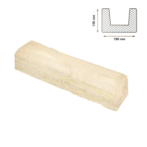 хороша модель Балка Decowood рустик 13х19см біла